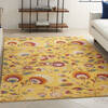 Nourison Allur Yellow 53 X 73 Area Rug  805-140516 Thumb 3