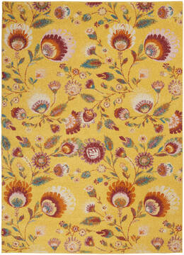 Nourison Allur Yellow 5'3" X 7'3" Area Rug  805-140516