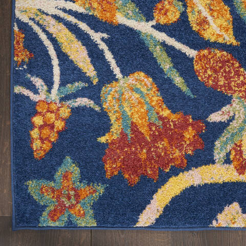 Nourison Allur Blue 40 X 60 Area Rug 805-140519 Image 1