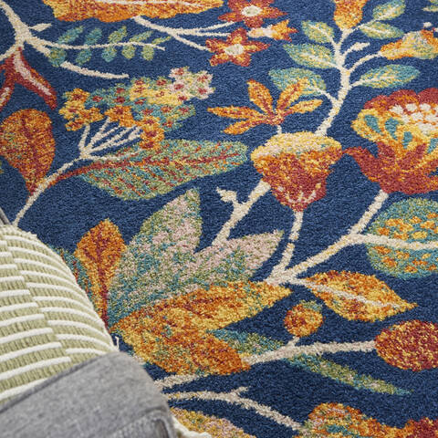 Nourison Allur Blue 40 X 60 Area Rug 805-140519 Image 4