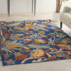 Nourison Allur Blue 40 X 60 Area Rug  805-140519 Thumb 3