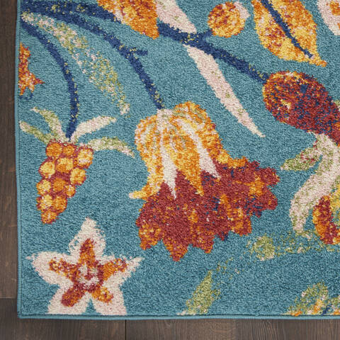 Nourison Allur Blue 53 X 73 Area Rug 805-140522 Image 1