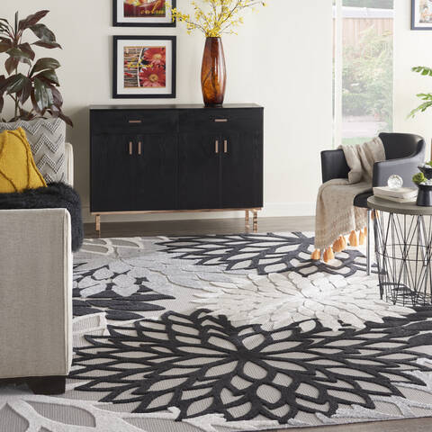 Nourison Aloha Black 70 X 100 Area Rug 805-140526 Image 3