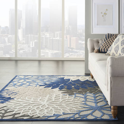 Nourison Aloha Blue 53 X 75 Area Rug 805-140536 Image 3