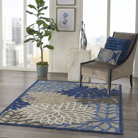 Nourison Aloha Blue 60 X 90 Area Rug 805-140538 Image 5