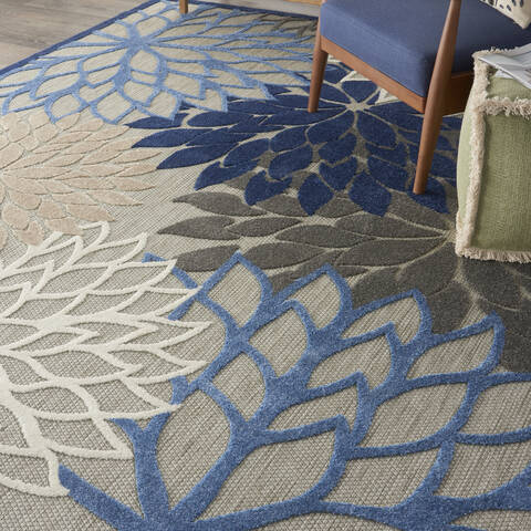 Nourison Aloha Blue 70 X 100 Area Rug 805-140539 Image 4