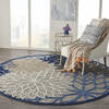 Nourison Aloha Blue Round 710 X 710 Area Rug  805-140541 Thumb 5