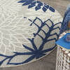 Nourison Aloha Beige Round 53 X 53 Area Rug 805-140551 Thumb 4