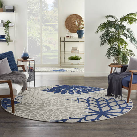 Nourison Aloha Beige Round 710 X 710 Area Rug 805-140555 Image 3