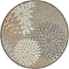 Nourison Aloha Blue Round 53 X 53 Area Rug 805-140565 Thumb 0