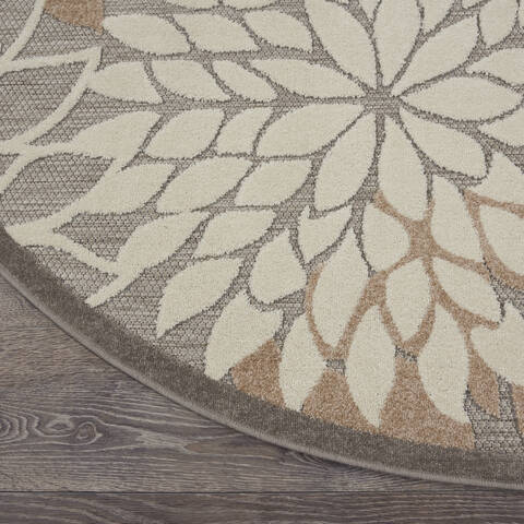 Nourison Aloha Blue Round 710 X 710 Area Rug 805-140569 Image 1
