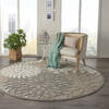 Nourison Aloha Blue Round 710 X 710 Area Rug 805-140569 Thumb 3