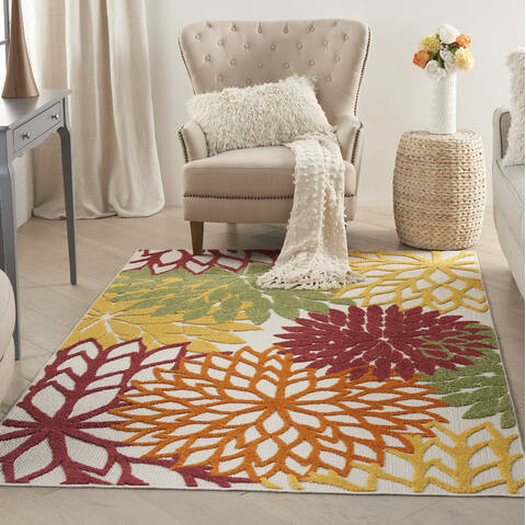 Nourison Aloha Red 36 X 56 Area Rug 805-140571 Image 3