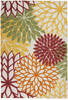 nourison_aloha_collection_red_area_rug_140571