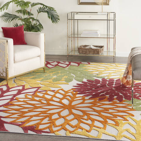 Nourison Aloha Red 710 X 106 Area Rug 805-140574 Image 3