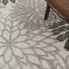 Nourison Aloha Grey Round 53 X 53 Area Rug 805-140584 Thumb 4