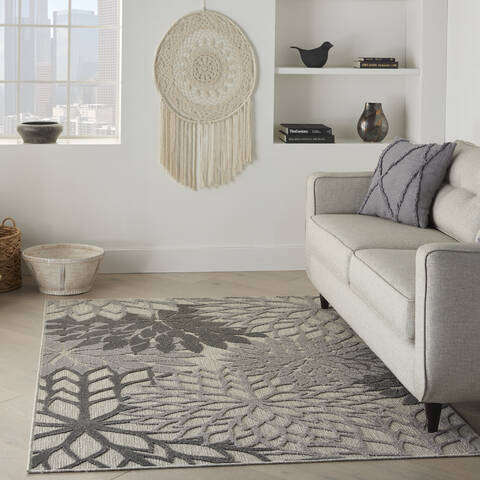 Nourison Aloha Grey 60 X 90 Area Rug 805-140585 Image 5