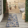 Nourison Aloha Blue Runner 20 X 60 Area Rug  805-140596 Thumb 4