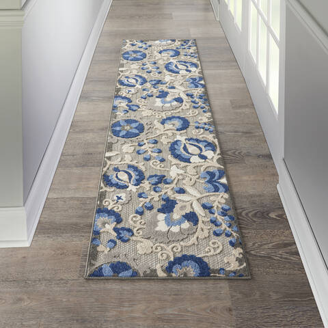 Nourison Aloha Blue Runner 23 X 100 Area Rug 805-140598 Image 3