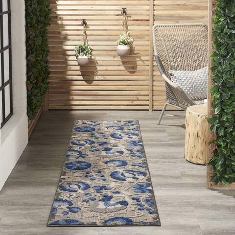 Nourison Aloha Blue Runner 23 X 100 Area Rug 805-140598 Image 4