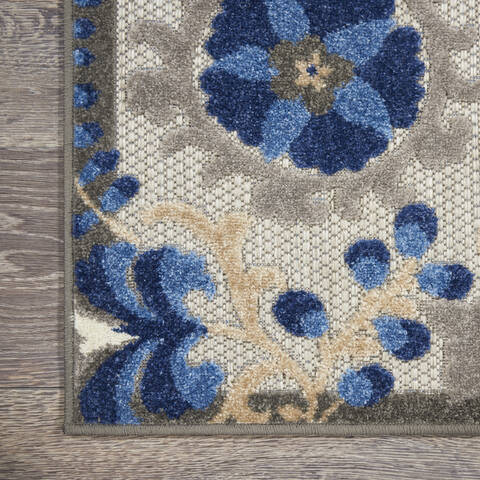 Nourison Aloha Blue 36 X 56 Area Rug 805-140601 Image 1