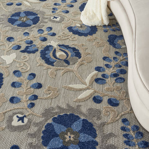 Nourison Aloha Blue 36 X 56 Area Rug 805-140601 Image 4