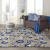 Nourison Aloha Blue 70 X 100 Area Rug  805-140606 Thumb 3