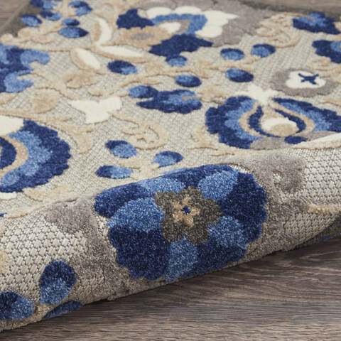 Alloha Blue In/out 3x4 Area Rug, Outdoor - Rugs
