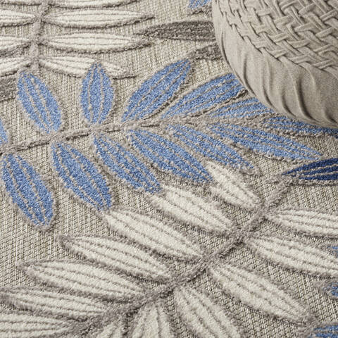 Nourison Aloha Grey Round 53 X 53 Area Rug 805-140617 Image 4