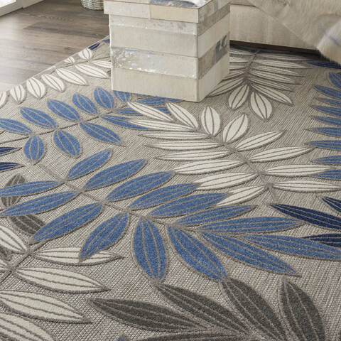 Nourison Aloha Grey 70 X 100 Area Rug 805-140619 Image 4