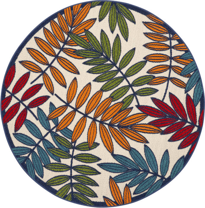 Nourison Aloha Multicolor Round 53 X 53 Area Rug 805-140637 Image 0