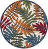 Nourison Aloha Multicolor Round 53 X 53 Area Rug 805-140637 Thumb 0