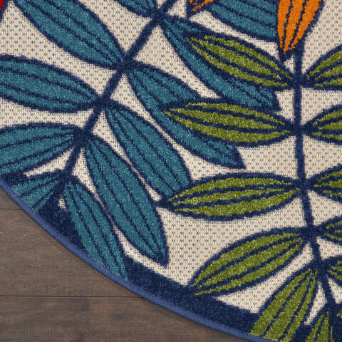 Nourison Aloha Multicolor Round 710 X 710 Area Rug 805-140640 Image 1