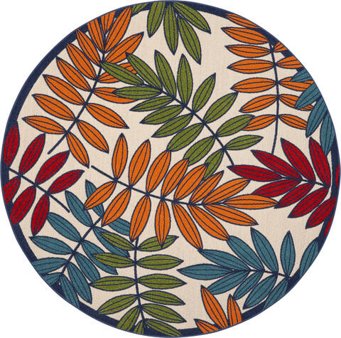 Nourison Aloha Multicolor Round 710 X 710 Area Rug 805-140640 Image 0