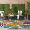 Nourison Aloha Multicolor Round 710 X 710 Area Rug 805-140640 Thumb 3
