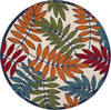 Nourison Aloha Multicolor Round 710 X 710 Area Rug  805-140640 Thumb 0