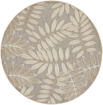 Nourison Aloha Blue Round 4'0" X 4'0" Area Rug  805-140647