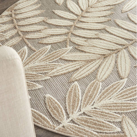 Nourison Aloha Blue Round 53 X 53 Area Rug 805-140649 Image 4