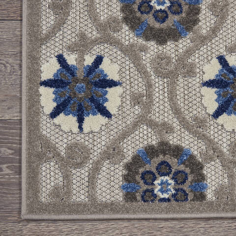 Nourison Aloha Grey Runner 23 X 100 Area Rug  805-140658 Image 1