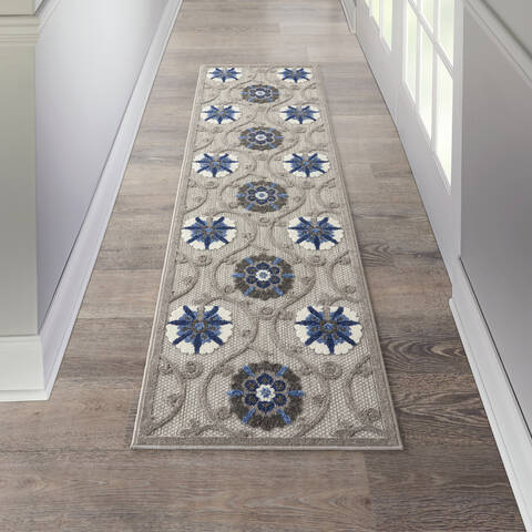 Nourison Aloha Grey Runner 23 X 100 Area Rug  805-140658 Image 3