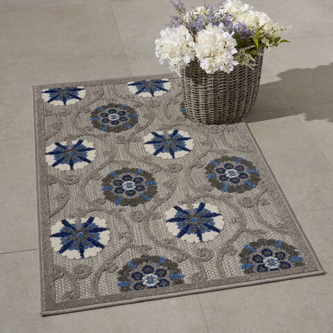 Nourison Aloha Grey 28 X 40 Area Rug 805-140660 Image 5