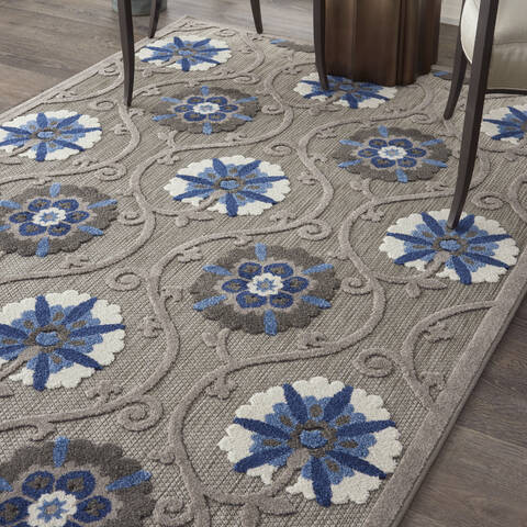 Nourison Aloha Grey 36 X 56 Area Rug 805-140661 Image 4