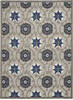 Nourison Aloha Grey 710 X 106 Area Rug  805-140663 Thumb 0