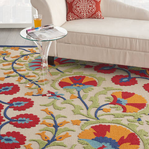 Nourison Aloha Red 70 X 100 Area Rug 805-140676 Image 4
