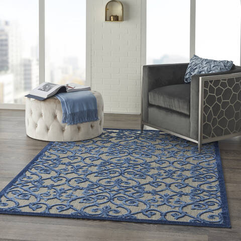 Nourison Aloha Grey 36 X 56 Area Rug 805-140682 Image 5