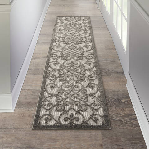 Nourison Aloha Grey Runner 20 X 60 Area Rug 805-140686 Image 3