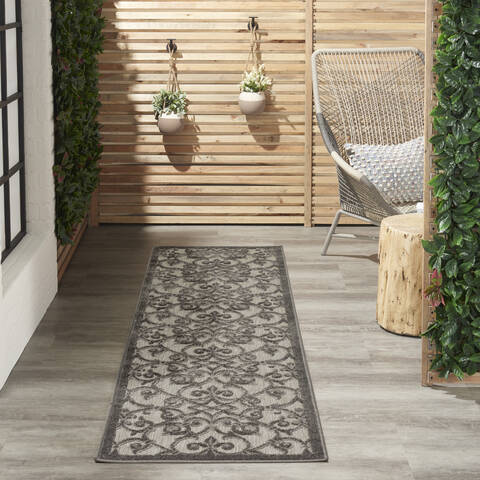 Nourison Aloha Grey Runner 20 X 60 Area Rug 805-140686 Image 4