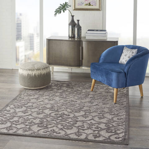Nourison Aloha Grey 36 X 56 Area Rug 805-140690 Image 5