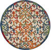 Nourison Aloha Multicolor Round 40 X 40 Area Rug  805-140695 Thumb 0