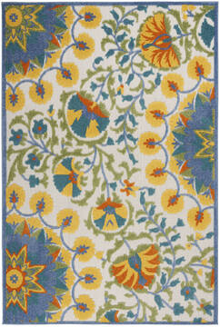 Nourison Aloha Multicolor Rectangle 5x7 ft Polypropylene Carpet 140707